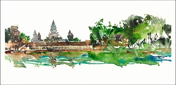 15Jul30_Camboida_Angkor Wat_Rain Sketch