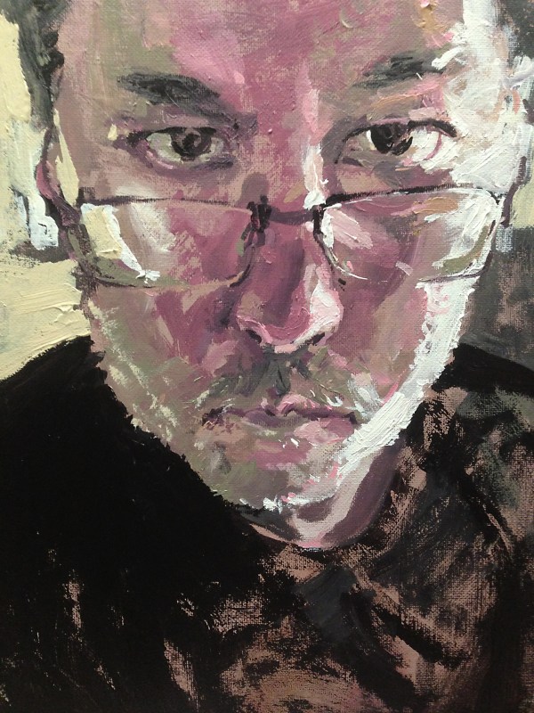 #OneWeek100People_PaintedSelfie_Acrylic02 (2)