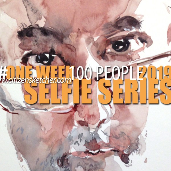 #OneWeek100People_Selfies_DrawWet_00